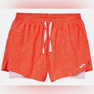 Brooks Women's Athletic Shorts - Orange